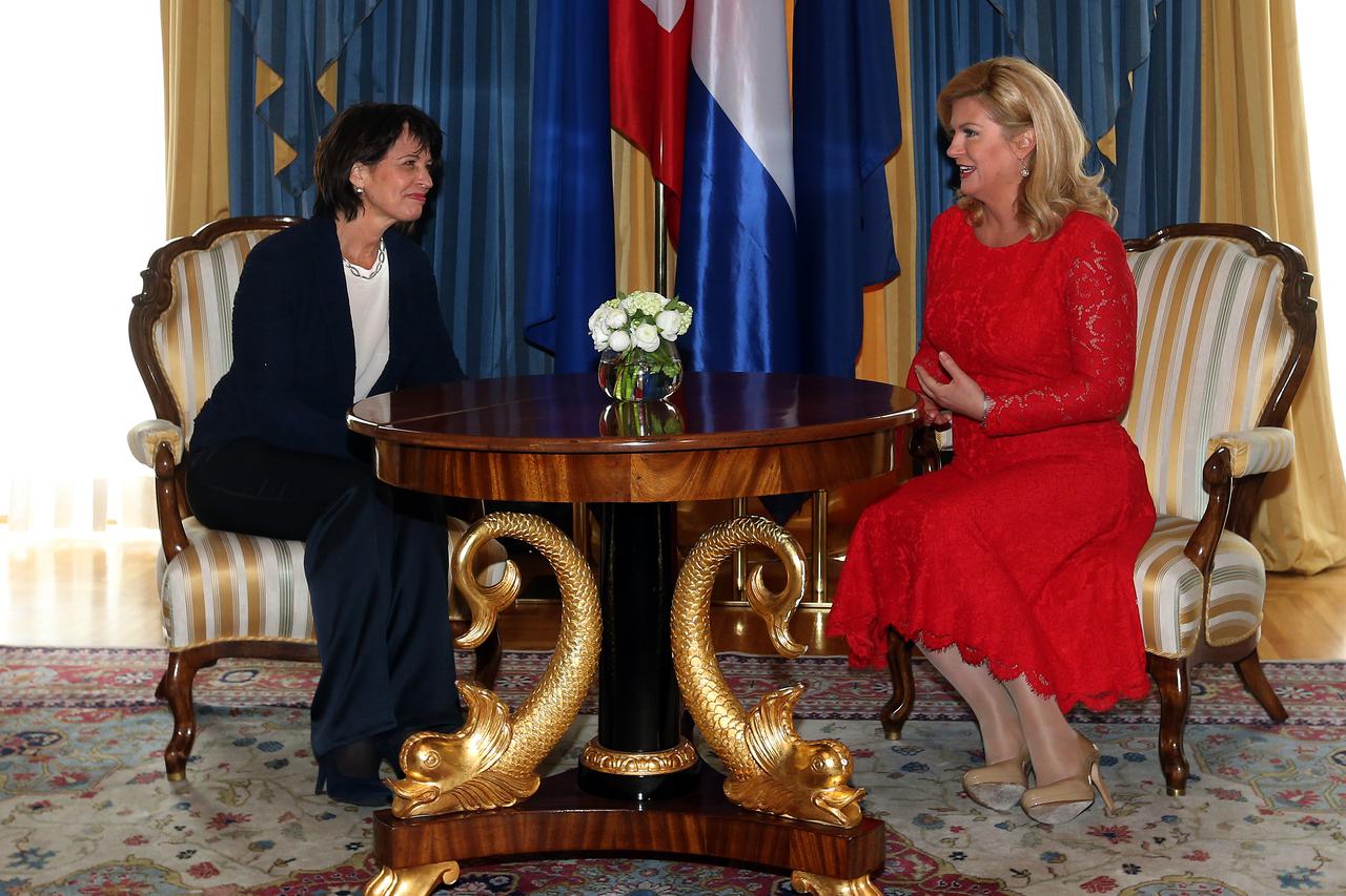Kolinda Grabar-Kitarović sastala se s predsjednicom Švicarske Konfederacije Doris Leuthard