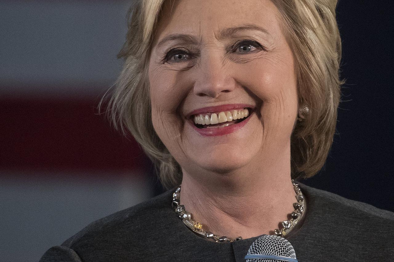 U.S. Democratic presidential candidate Hillary Clinton hosts the 