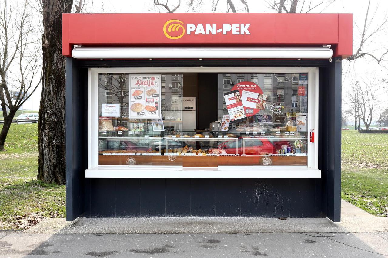 Zagreb: Kiosk pekarne Pan-Pek na Selskoj cesti
