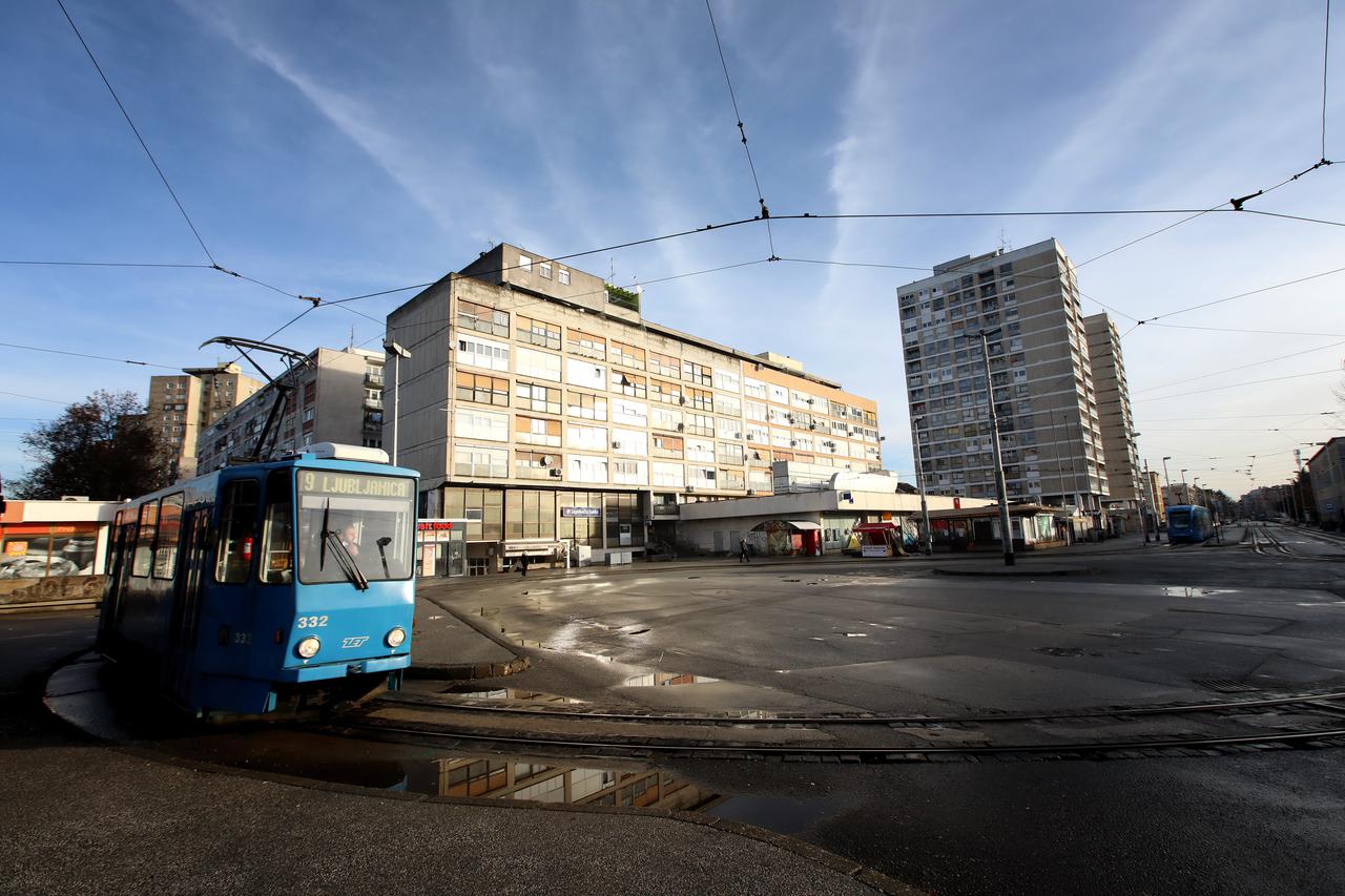 Zagreb: Okretište tramvaja na Ljubljanici