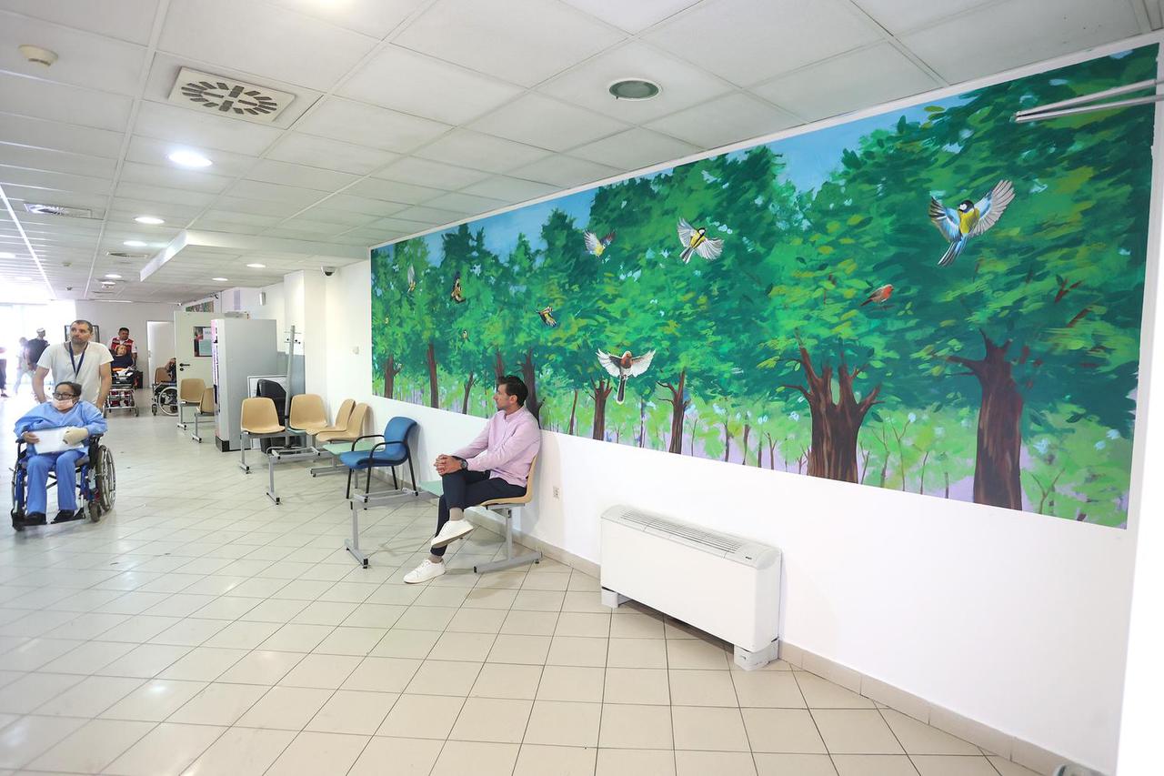 Šareni murali uljepšavaju zidove čekaonice u zagrebačkoj bolnici Rebro