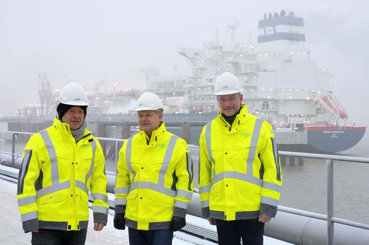 German Chancellor Scholz attends the opening of the LNG terminal in Wilhelmshaven
