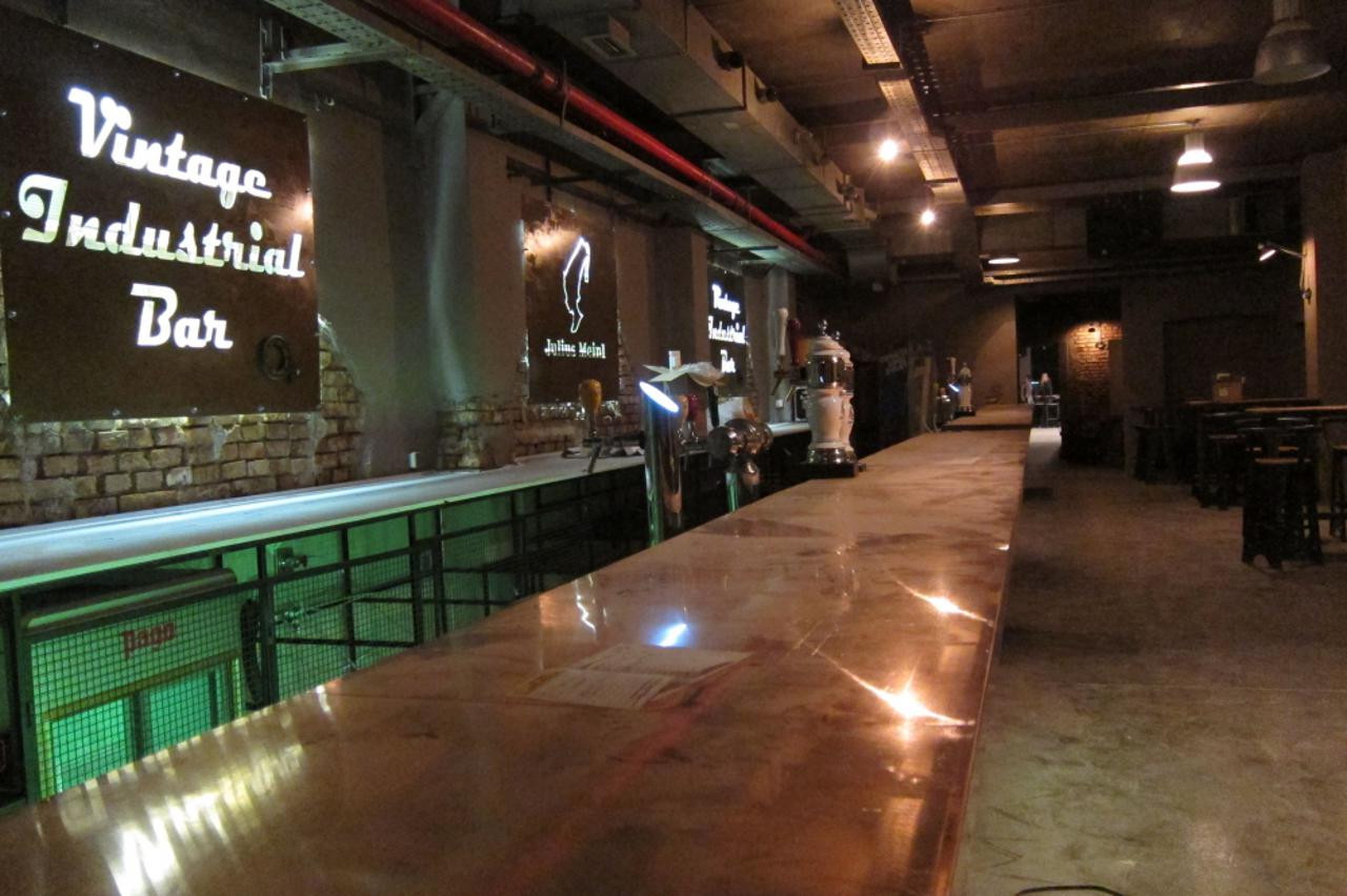 vintage industrial bar
