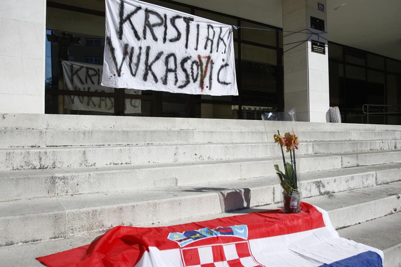 Prosvjed potpore roditeljima tragično preminulog Kristijana Vukasovića