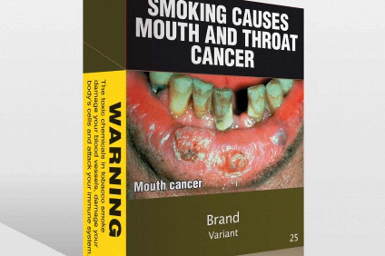'An illustration obtained by Reuters shows a proposed model of a cigarettes pack in this April 7, 2011 file photo. Australia's highest court will rule on the world's toughest anti-cigarette marketin