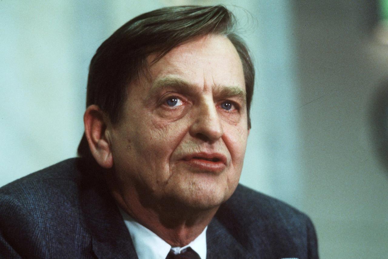 FILE PHOTO: Swedish politican and Prime minister Olof Palme photographed December 12, 1983
