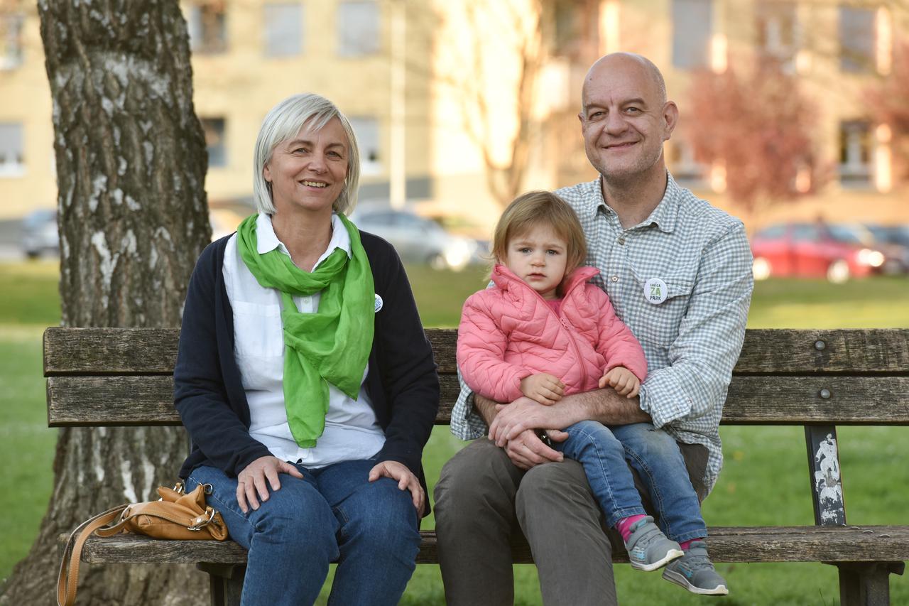 Nevenka Trumbetaš Bakić i Igor Kramarić, pokretači inicijative Savica za park
