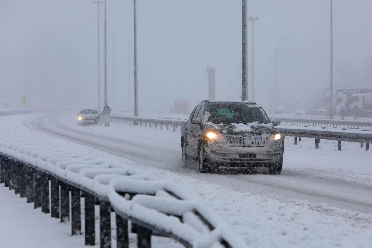 Snježni uvjeti na autocesti A1