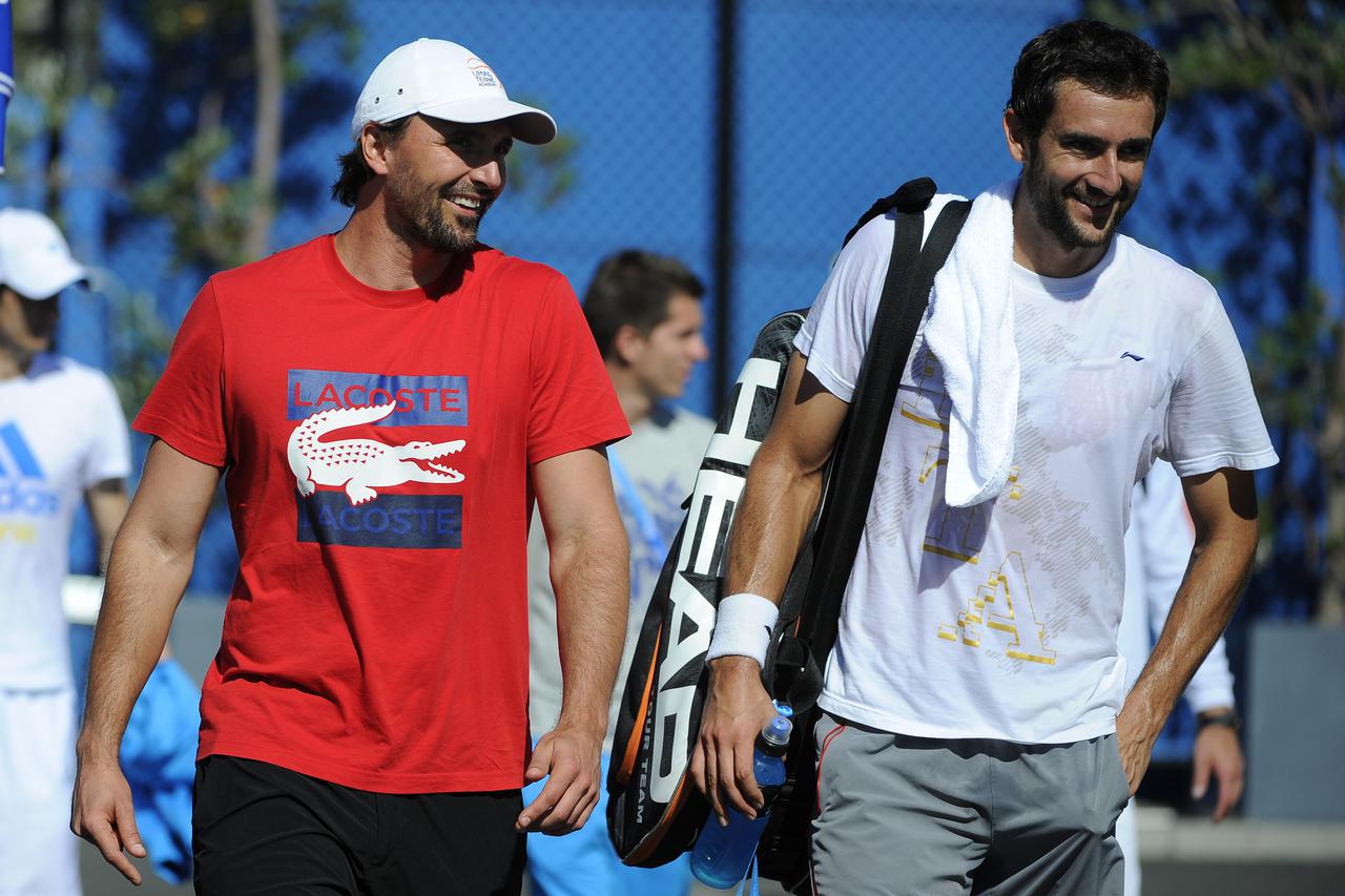 Melbourne: Goran Ivaniševi? i Marin ?ili? dolaze na trening uo?i Australian Opena 