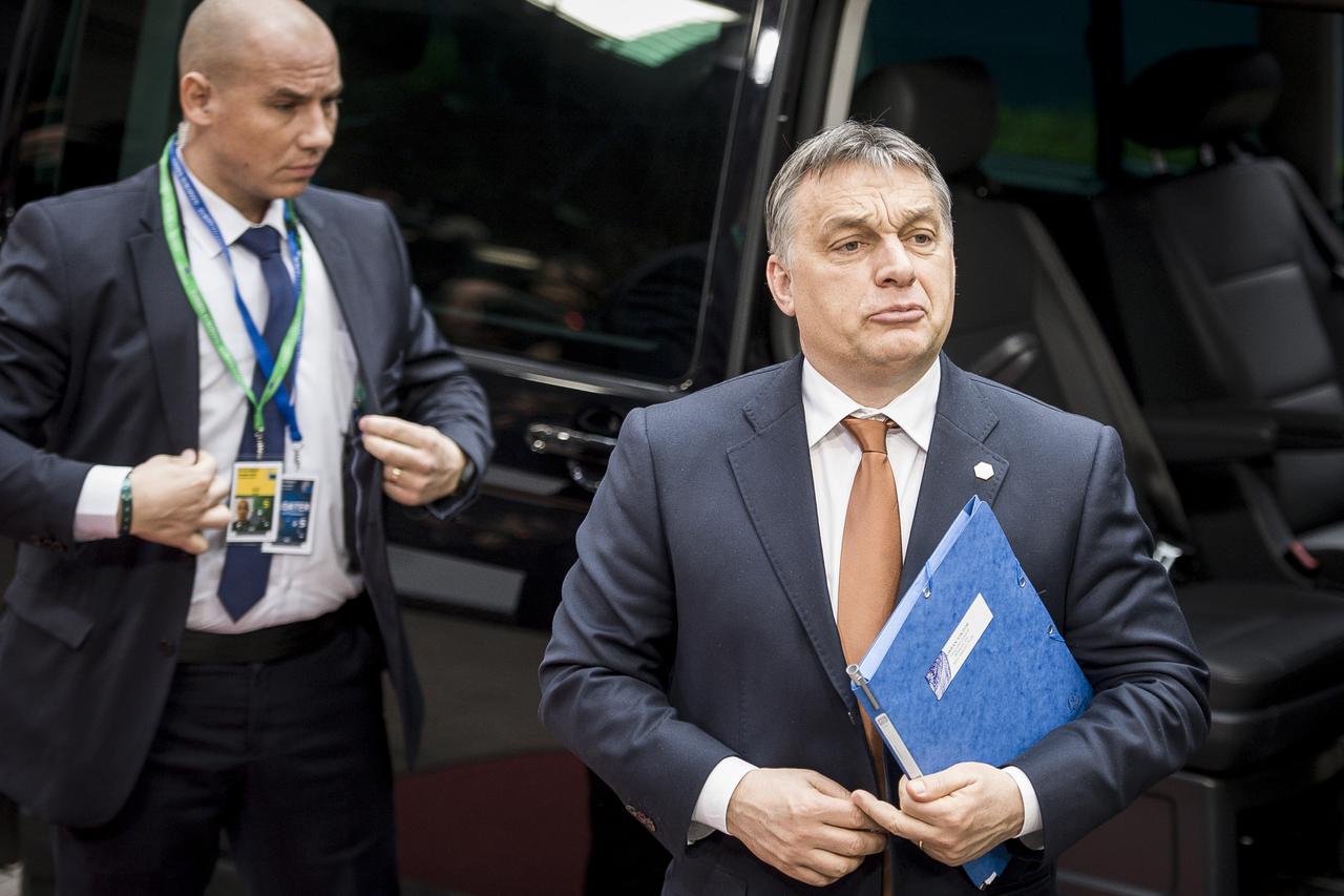 Hungarian Prime Minister Viktor Orban  arrives ahead of the EU Summit at European Council headquarters in Brussels, Belgium on 19.03.2015 by Wiktor Dabkowski/DPA/PIXSELL