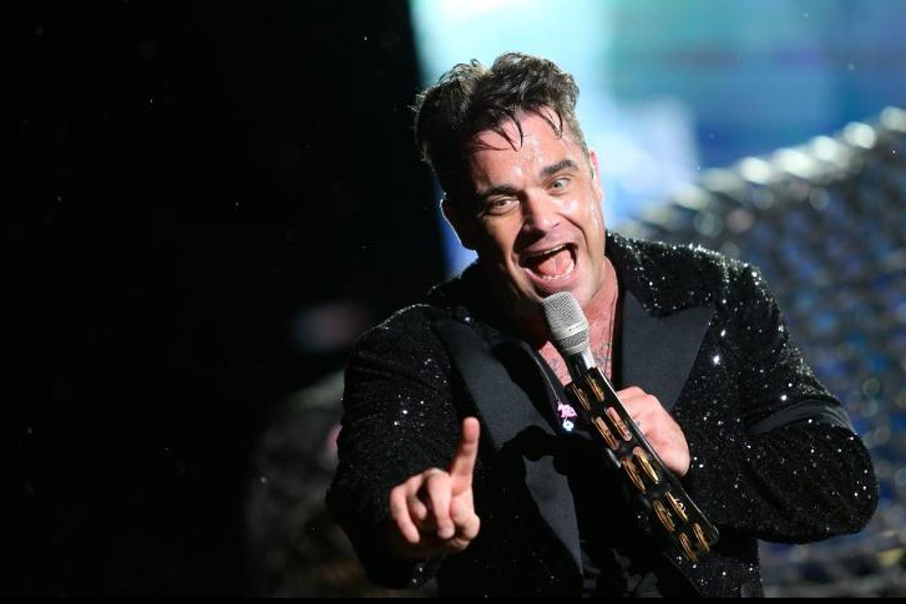 '13.08.2013., Zagreb - Britanski pjevac Robbie Williams odrzao je koncert na maksimirskom stadionu u sklopu turneje Take the crown. Photo: Petar Glebov/Pixsell'
