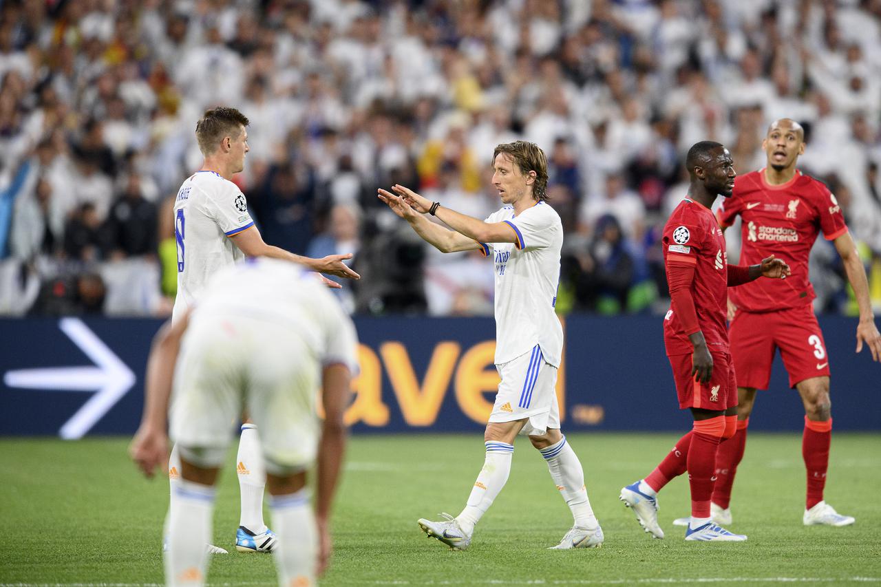 Soccer Champions League Final 2022/ Liverpool FC - Real Madrid 0:1.