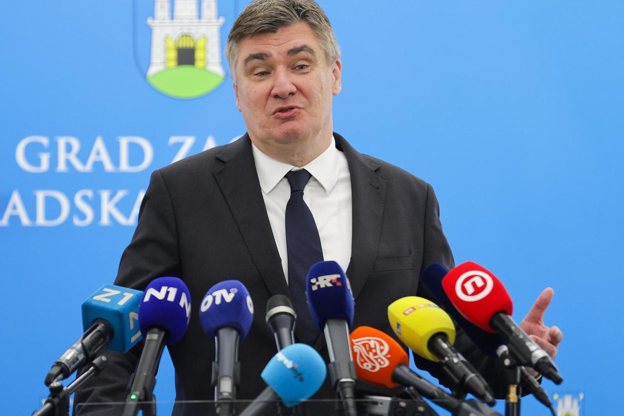 Zagreb: Predsjednik Milanović dao je izjavu medijima