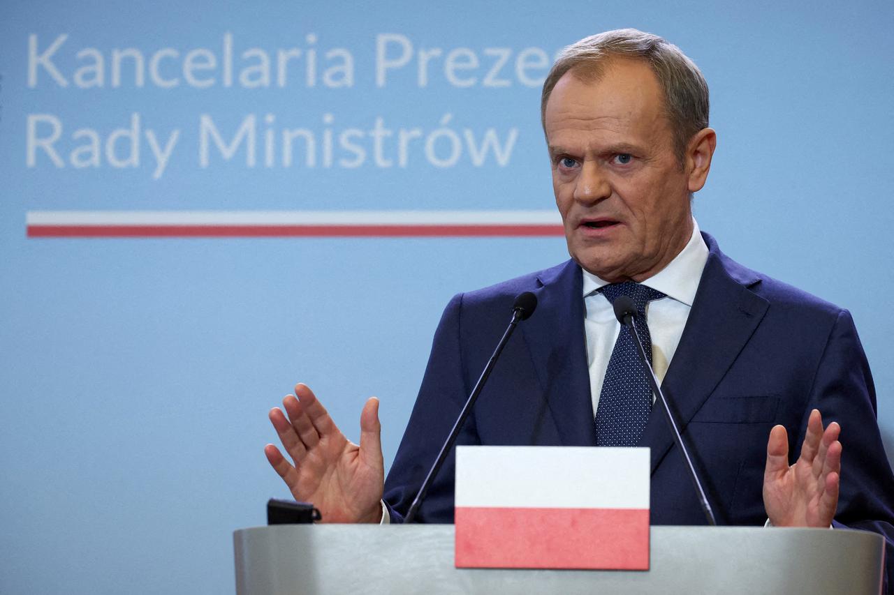 FILE PHOTO: Polish Prime Minister Tusk in Warsaw