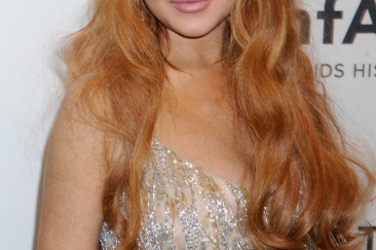 'Actress Lindsay Lohan attending amfAR\'s gala at Cipriani Wall Street in New York on February 06, 2013.Photo: Press Association/PIXSELL'