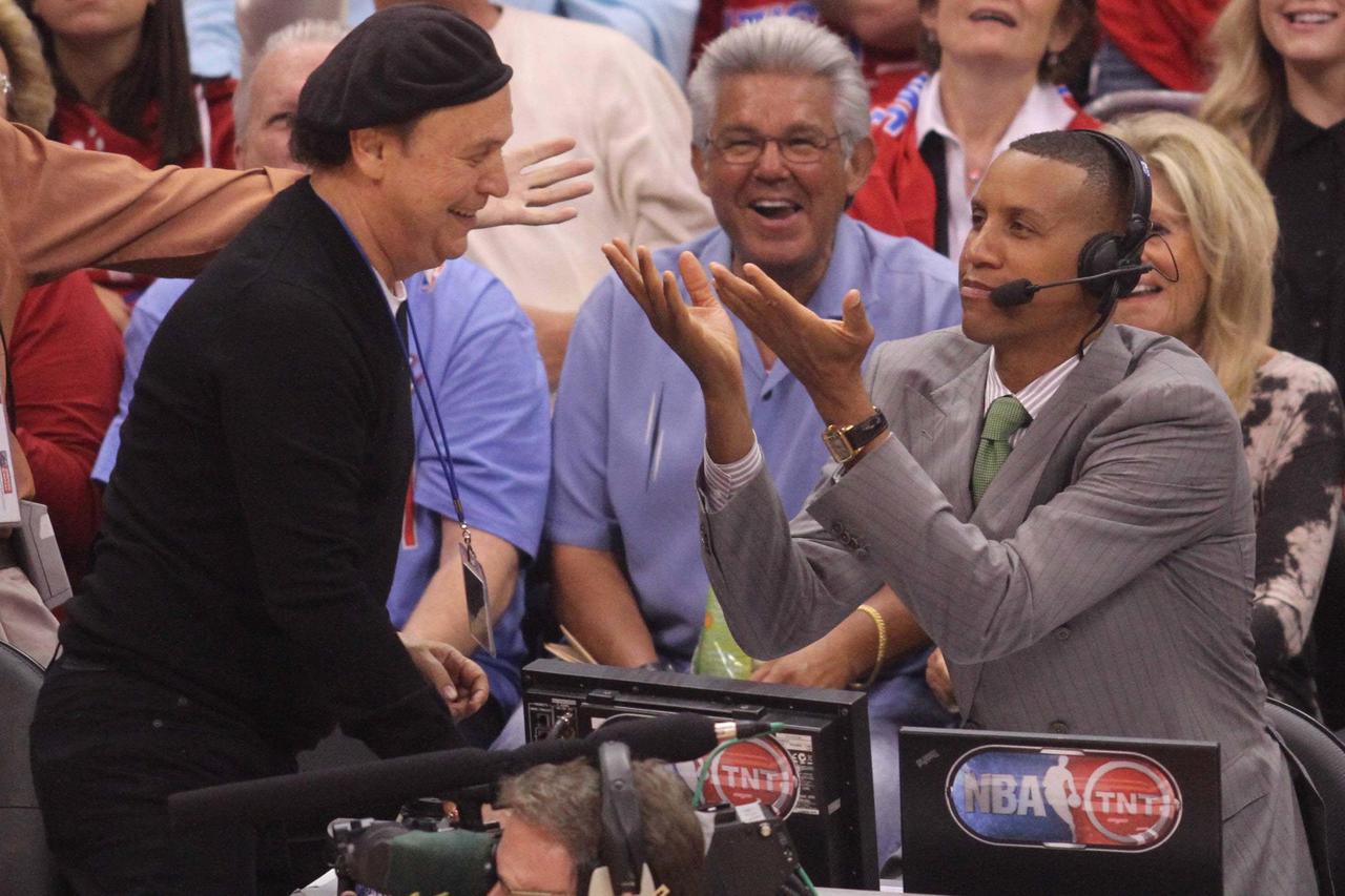 Celebrities watch the Clippers playoff game