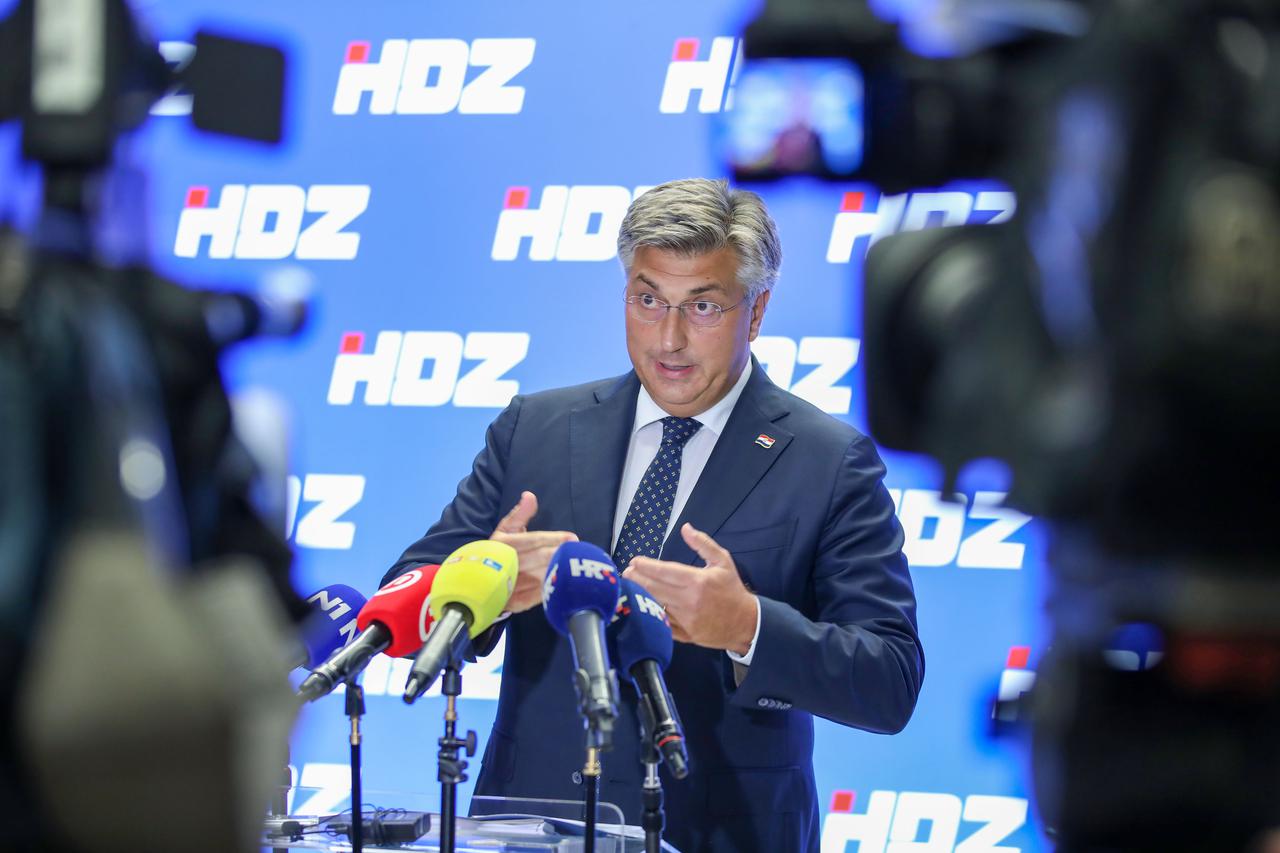 Zagreb: Andrej Plenković dao je izjavu nakon sjednice Predsjedništva HDZ-a