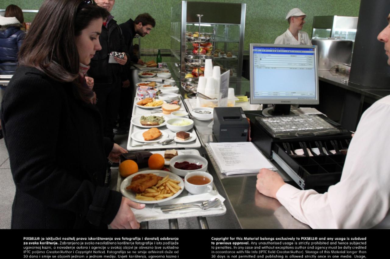 '04.04.2013. Rijeka - Studentski restoran u sveucilisnom Kampusu na Trsatu. Photo: Goran Kovacic/PIXSELL'