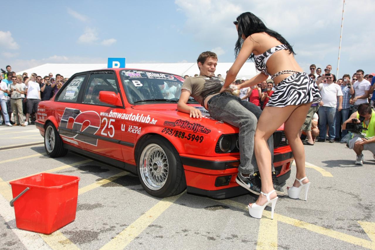 '04.04.2011.,Zagreb - AMC Centa Micevec, Croatia drift challenge. Sexi car wash. Photo: Goran Jakus/PIXSELL'