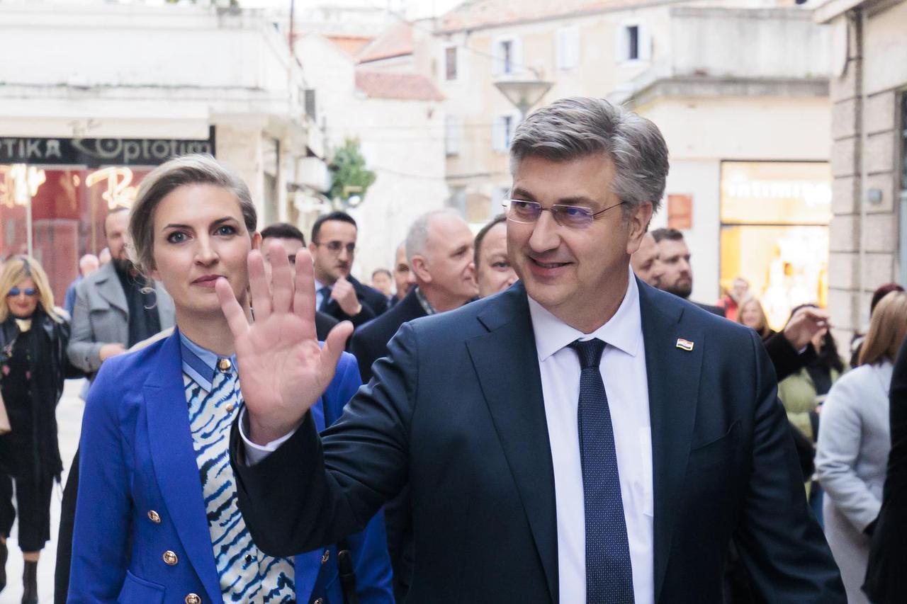 Split: Dolazak premijera Plenkovića na obilježavanje 33. obljetnice osnutka HDZ-a Split