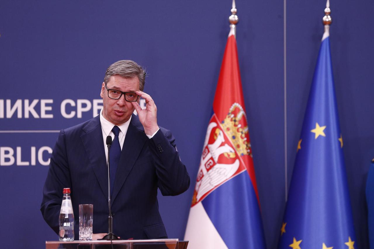 Beograd: Izjave za medije Aleksandra Vučića i predsjednice Republike Slovenije, Nataže Pirc Musar