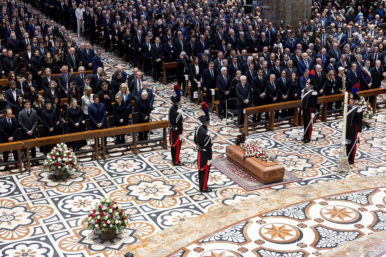 State funeral of former Italian PM Berlusconi at Duomo Cathedral in Milan