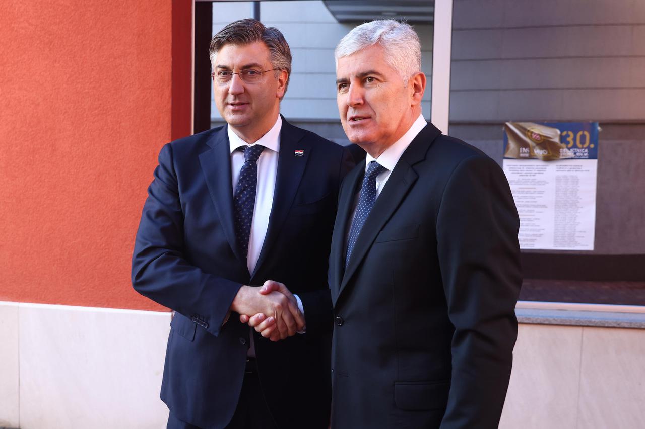 Andrej Plenković i Dragan Čović sastali se u Mostaru