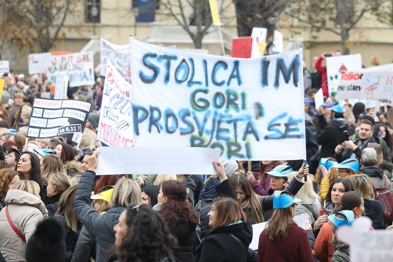 Zagreb: Okupljanje za veliki prosvjed Hrvatska mora bolje