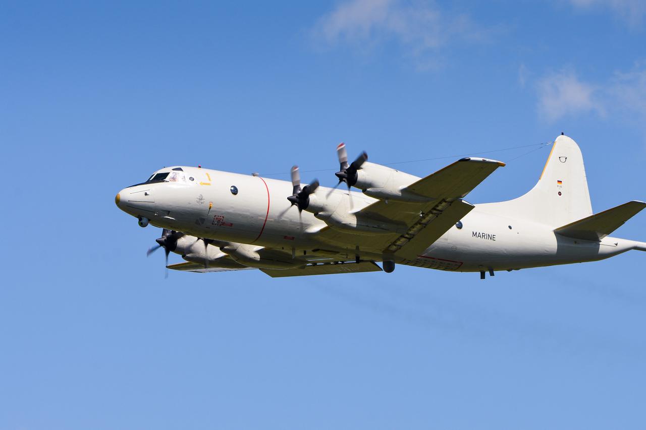 Spotterday in Jagel - Lockheed P-3C "Orion" in flight
