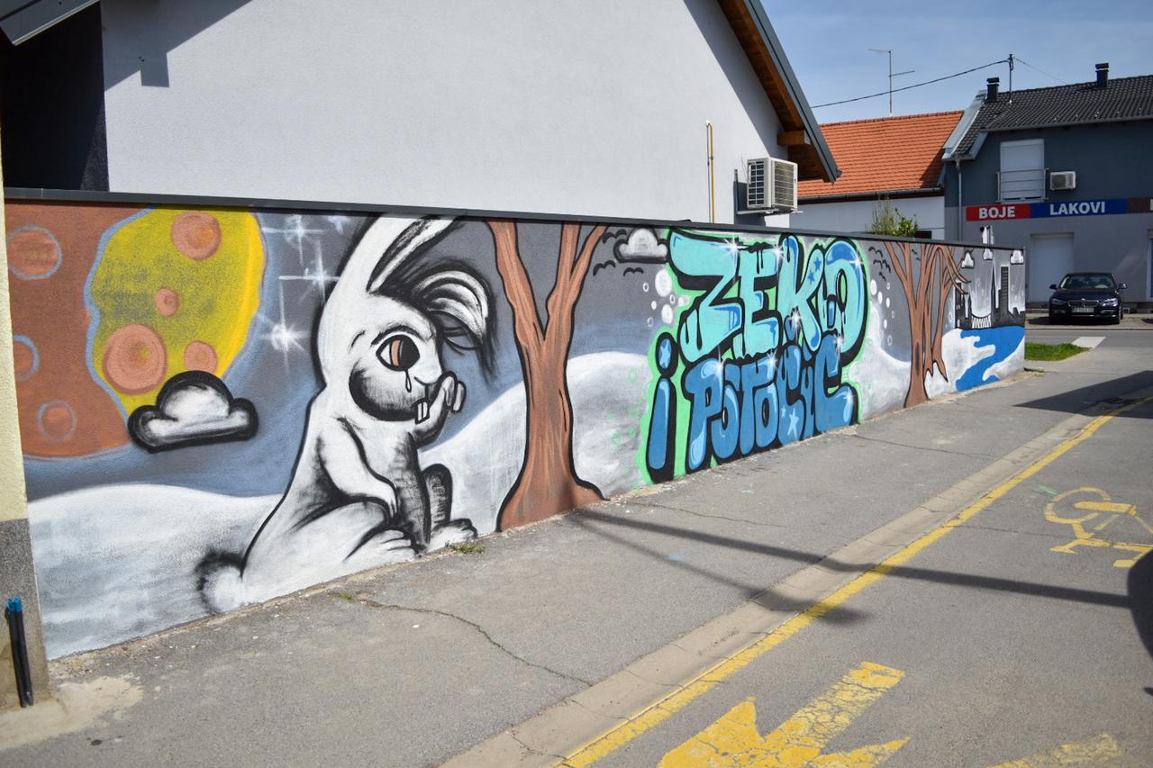 Osijek: Mural "Zeko i potočić"