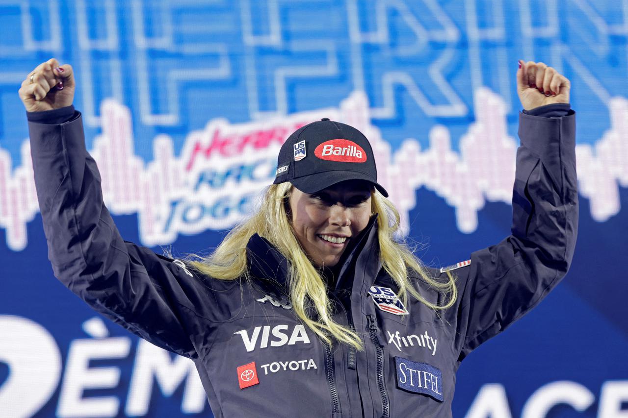 FILE PHOTO: FIS Alpine Ski World Cup - Women's Slalom Medal ceremony