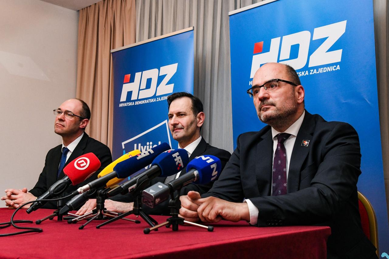Izborni stožer tima "Opcija za promjene" na unutarstranačkim izborima u HDZ-u