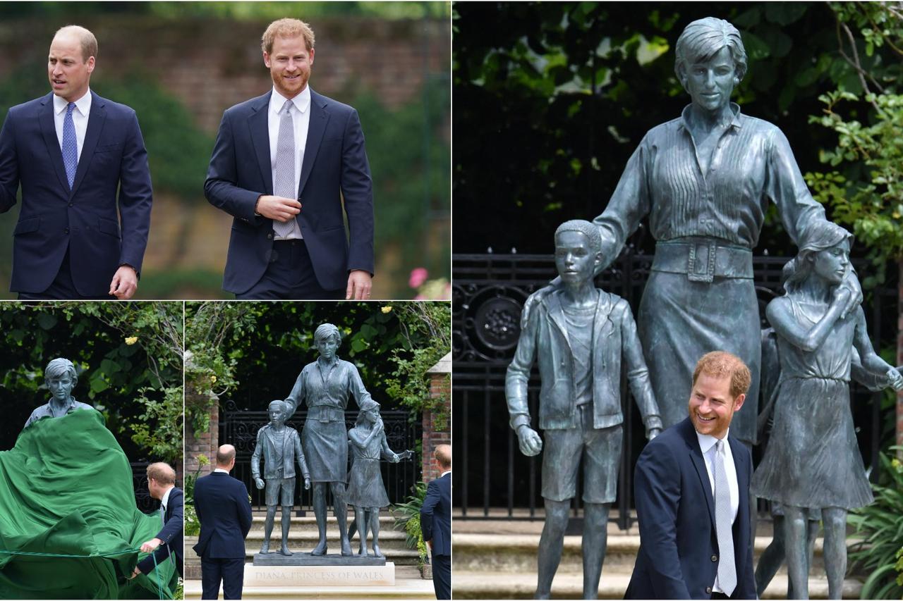 William i Harry zajedno otkrili kip u spomen na princezu Dianu povodom njenog 60. rođendana