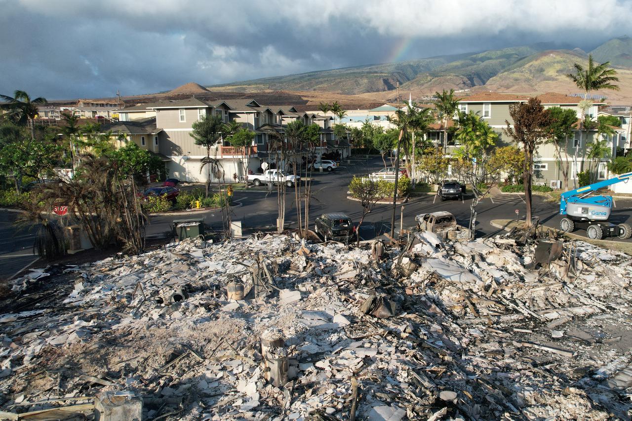 Aftermath of the wildfires in Lahaina