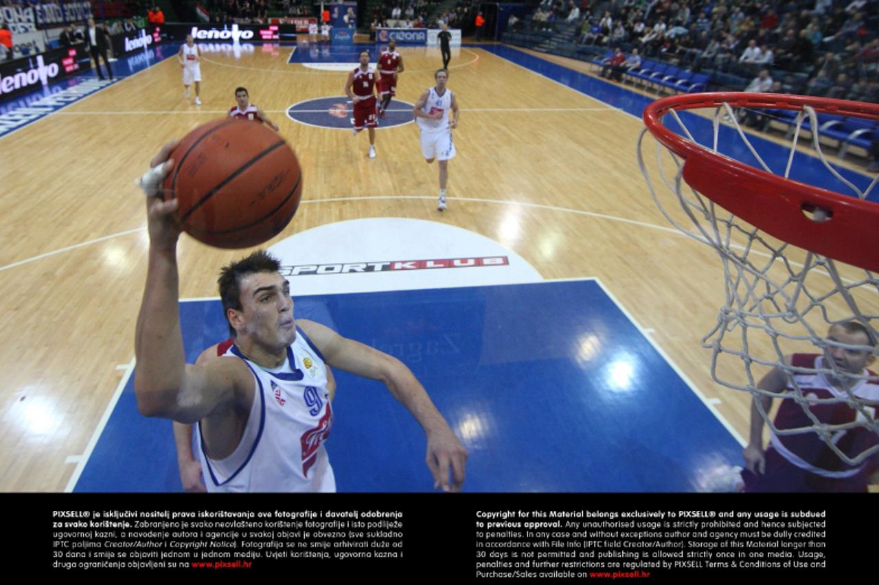 '23.12.2012., KD Drazen Petrovic, Zagreb - ABA liga, 15. kolo, KK Cibona - Szolnoki Olaj. Dario Saric.Photo: Igor Kralj/PIXSELL'