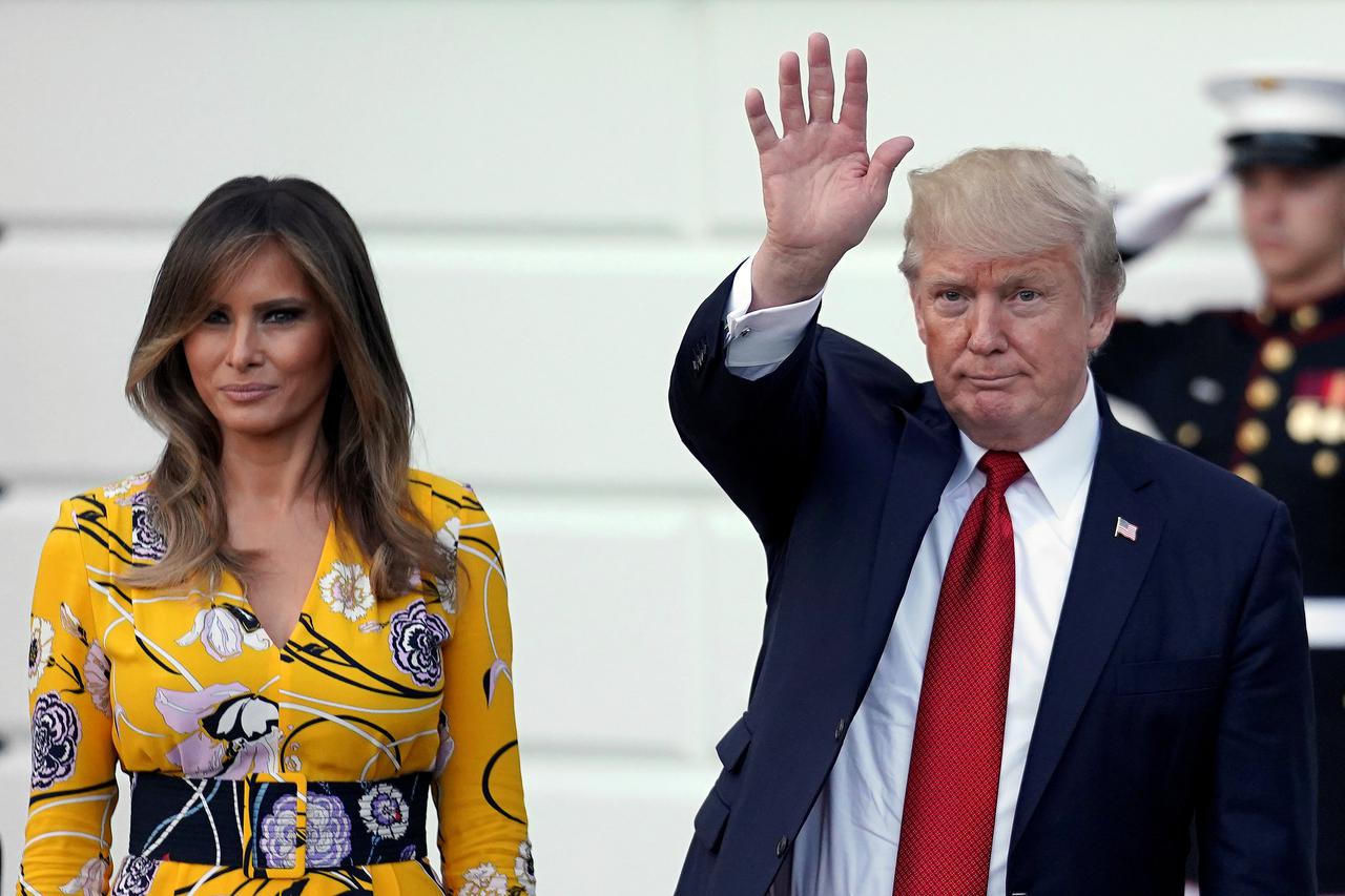 Američki predsjednik Donald Trump sa suprugom