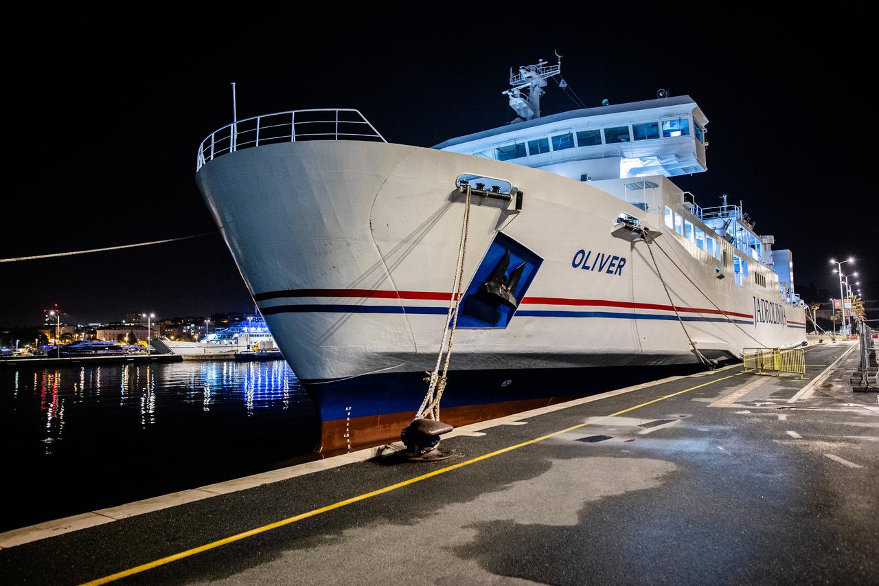 Split: Novi trajekt Oliver spreman za  isplovljavanje prema Vela Luci