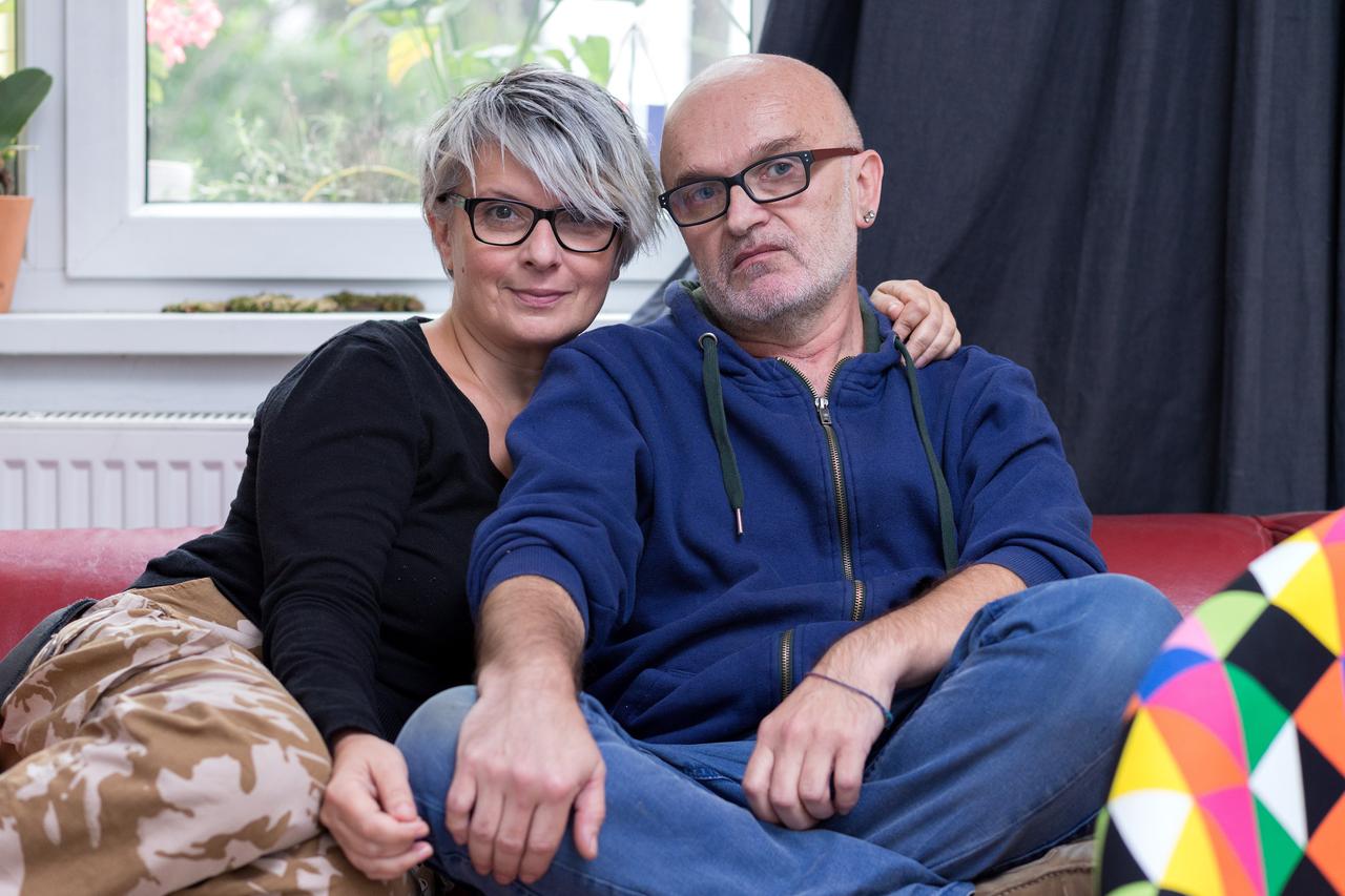 26.09.2014., Zagreb -  Graficka dizajnerica Sanja Bachrach - Kristofic i fotograf Mario Kristofic,  bracni par koji je mapirao sve zagrebacke spomenike.    Photo: Davor Puklavec/PIXSELL