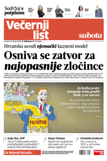 Večernji list naslovnica