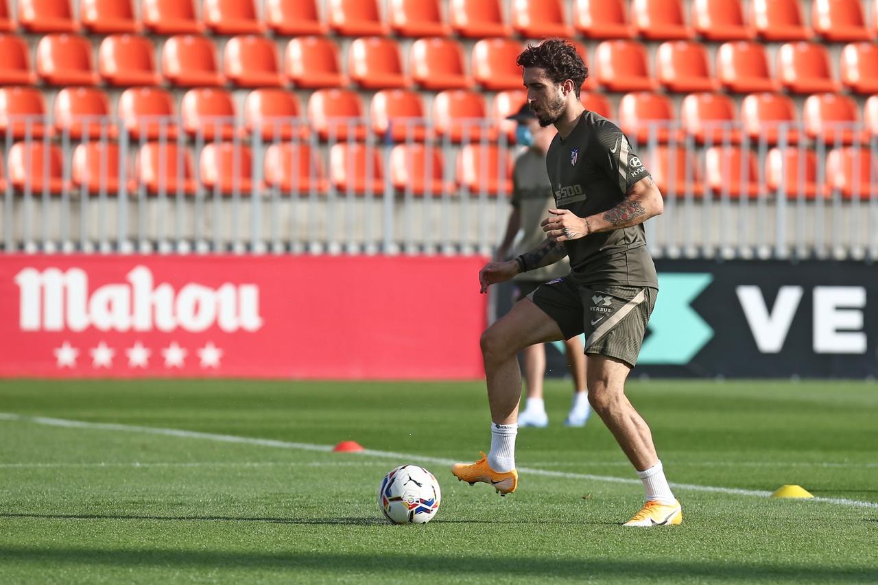 ATLETICO DE MADRID TRAINING SESSION.