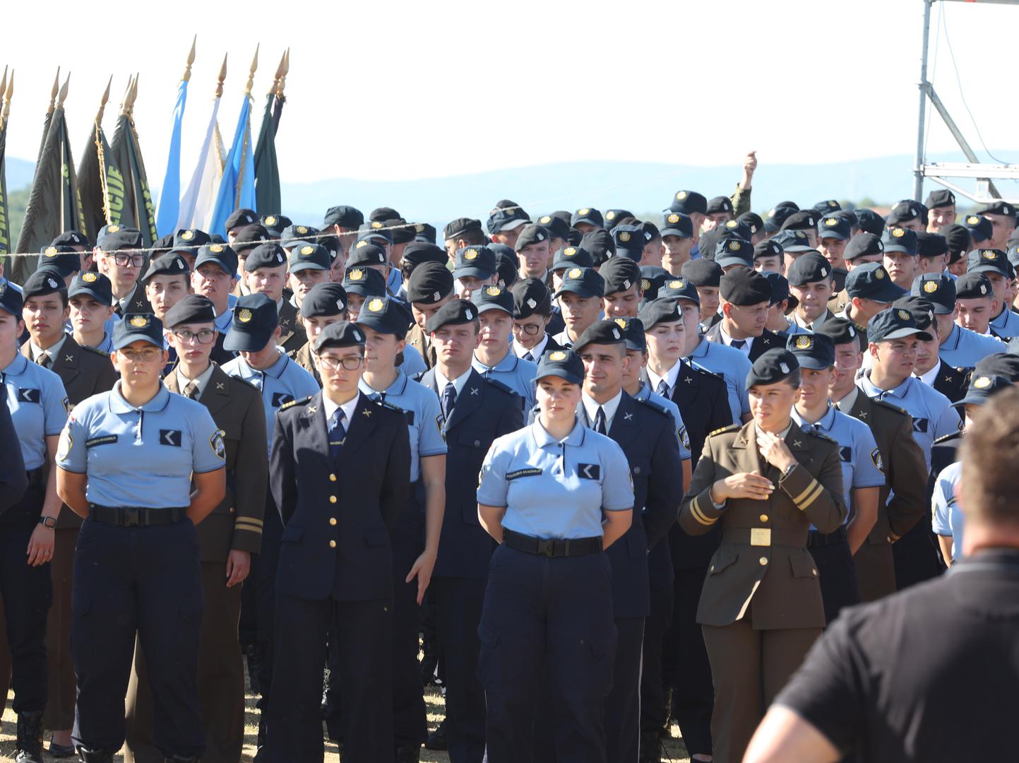 05.08.2025.,Knin- Proslava obiljezavanja Dana pobjede i domovinske zahvalnosti, Dana hrvatskih branitelja i 30. obljetnice vojno redarstvene operacije Oluja. Podizanje zastave na kninskoj tvrdjavi.  Photo: Dusko Jaramaz/PIXSELL