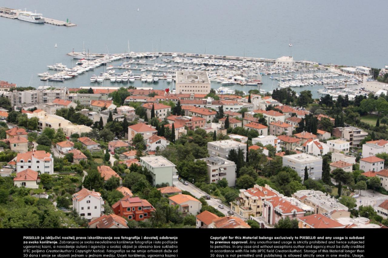 '27.05.2013., Split - Pogled na grad s Marjana. Meje i ACI marina. Photo: Ivo Cagalj/PIXSELL'