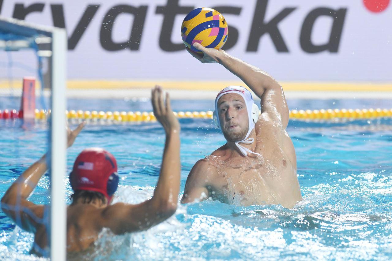Sibenik: Prijateljska vaterpolo utakmica Hrvatska - SAD
