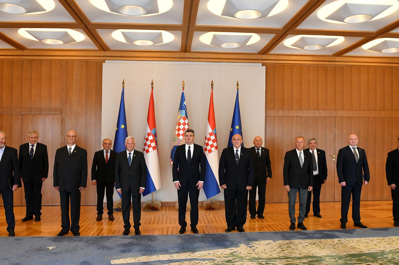 Predsjednik Milanović primio izaslanstvo Hrvatskog generalskog zbora