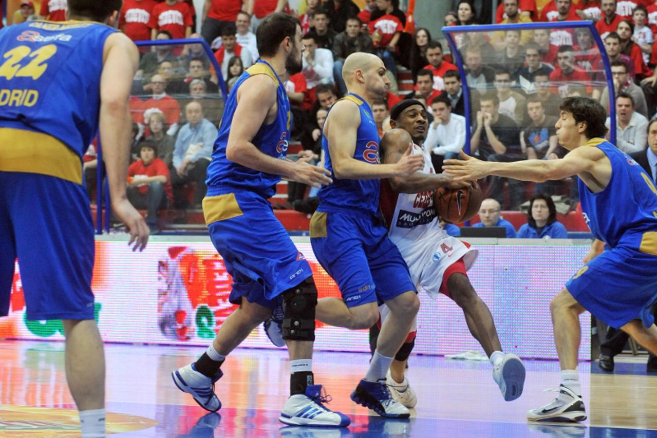 \'23.03.2011.,Cibonina dvorana, Zagreb - Cetvrtfinale Eurokupa, KK Cedevita - KK Estudiantes. Dontaye Draper Photo: Borna Filic/PIXSELL\'