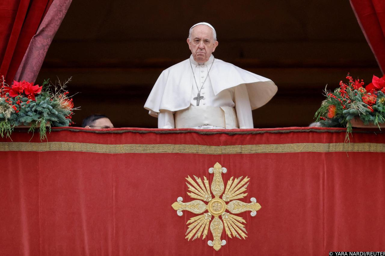 Papa Franjo drži svoj tradicionalni božićni govor Urbi et Orbi u Vatikanu