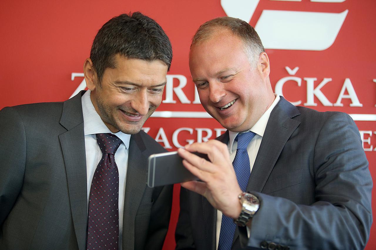 31.08.2016., Zagreb - Prezentacija povodom uvrstenja dionica Zagrebacke burze na uredjeno trziste. Marko Remenar, Tomislav Gracan.  Photo: Goran Stanzl/PIXSELL