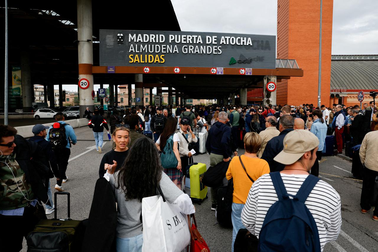 FILE PHOTO: Delays after cable stolen from a high-speed train line between Madrid and Andalusia