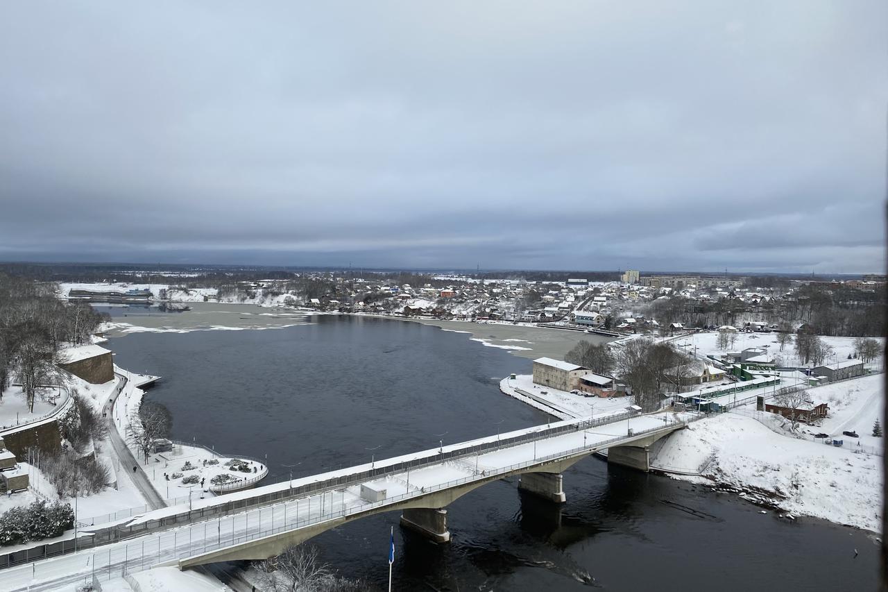 Estonian border with Russia