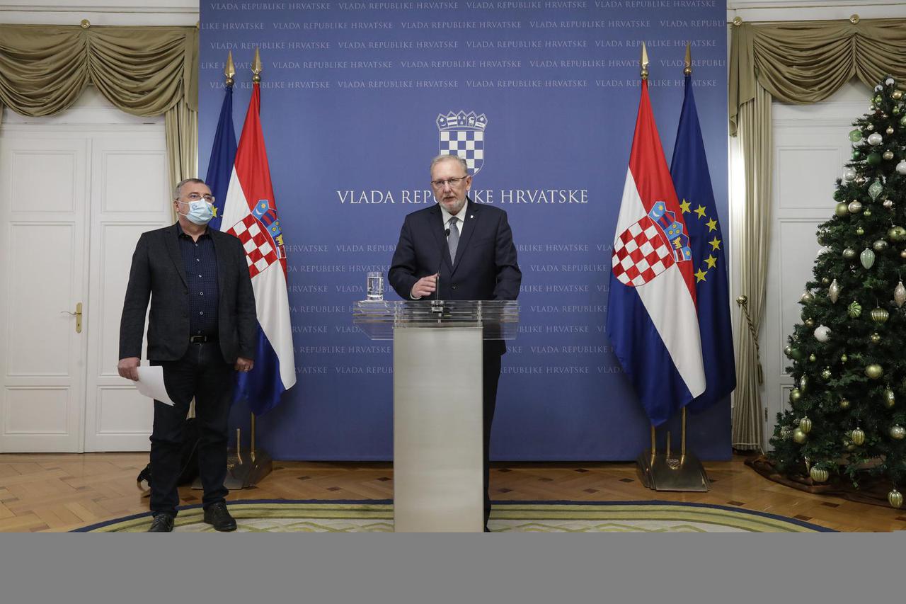 Božinović i Capak dali izjave za medije nakon Znanstvenog savjeta Vlada RH